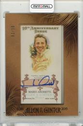2015 TOPPS Allen and Ginter Mario Andretti Mini 10th Anniversary '06 Autographs #AGA06MA【02/10】 Racing