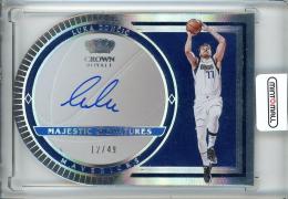 2023-24 Panini Crown Royale Basketball Luka Doncic Majestic Signatures Autographs/#MS-LUK【12/49】 Dallas Mavericks