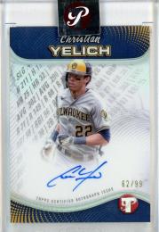 2024 Topps Pristine Christian Yelich Pristine Production Autographs【62/99】 Milwaukee Brewers