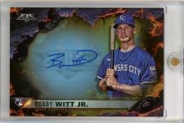 2022 Topps Fire Bobby Witt Jr. Scorching Signatures Gold【09/10】 Kansas City Royals