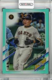 2021 Topps NPB Chrome 読売ジャイアンツ 丸佳浩 Base Aqua Reeractor (パラレル版) 010/199