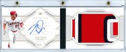 2020 Topps Definitive Collection Mike Trout Autograph Patch Booklets【5/5】 Los Angeles Angels