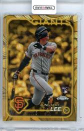 2024 TOPPS Chrome Gilded Collection Jung Hoo Lee Gold Refractors #113【48/75】 San Francisco Giants