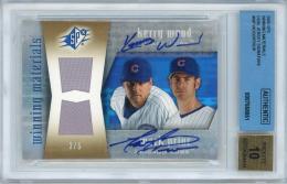 2005 SPx Kerry Wood/Mark Prior Winning Materials Dual Jersey Signature #WP【3/5】【BGS Authentic/Autograph10】 Chicago Cubs