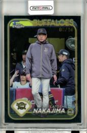 2024 TOPPS NPB CHROME ベースボールカード 中島聡 #106 Black Refractors【08/10】 オリックス