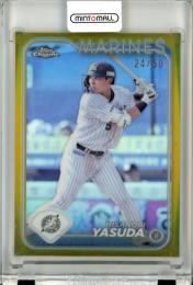 2024 TOPPS NPB CHROME ベースボールカード 安田尚憲 #22 Gold Refractors【24/50】 ロッテ