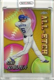 2024 TOPPS NPB CHROME ベースボールカード 中田翔 #CAE-18 All-Etch Gold Refractors【32/50】 中日