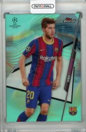 2020-21 Topps Finest UEFA Champions League FC Barcelona Sergi Roberto Base Aqua(パラレル版) 31/75