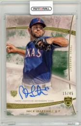 2014 Topps Supreme Nick Martinez Autographs Green【15/45】 Texas Rangers