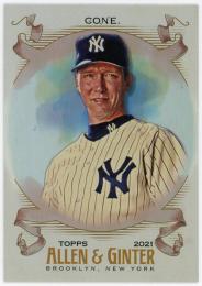 2021 Topps Allen and Ginter Silver #314 David Cone SP