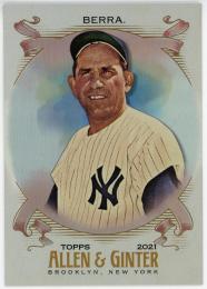 2021 Topps Allen and Ginter Silver #302 Yogi Berra SP