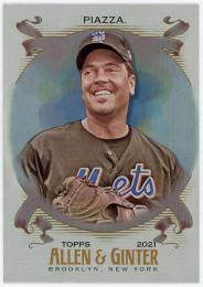 2021 Topps Allen and Ginter Silver #3 Mike Piazza