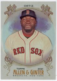 2021 Topps Allen and Ginter Silver #19 David Ortiz