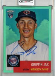 2022 Topps Chrome Platinum Griffin Jax Autographs Aqua Refractors #CPAGJ【121//150】 Minnesota Twins