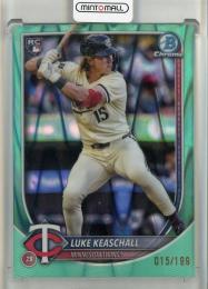 2025 Bowman Chrome Luke Keashall Aqua Raywave Refractors #61【015/199】 Minnesota Twins