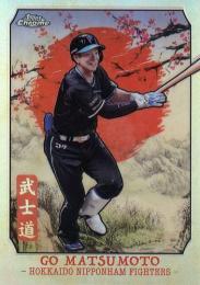 2024 TOPPS Chrome NPBプロ野球 #B-21 松本剛(日本ハム) 武士道 インサートカード