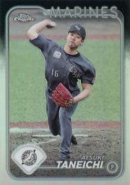 2024 TOPPS Chrome NPBプロ野球 #21 種市篤暉(ロッテ) リフラクターパラレル版 レギュラーカード
