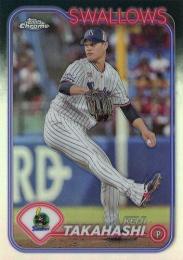 2024 TOPPS Chrome NPBプロ野球 #37 高橋奎二(ヤクルト) リフラクターパラレル版 レギュラーカード