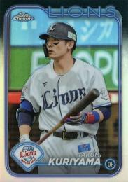 2024 TOPPS Chrome NPBプロ野球 #40 栗山巧(西武) リフラクターパラレル版 レギュラーカード