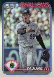 2024 TOPPS Chrome NPBプロ野球 #73 M.ヤフーレ(ヤクルト) リフラクターパラレル版 レギュラーカード