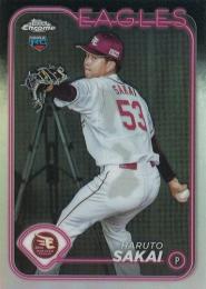2024 TOPPS Chrome NPBプロ野球 #78 坂井陽翔(楽天) リフラクターパラレル版 レギュラーカード RC