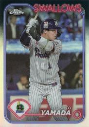 2024 TOPPS Chrome NPBプロ野球 #98 山田哲人(ヤクルト) リフラクターパラレル版 レギュラーカード