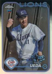 2024 TOPPS Chrome NPBプロ野球 #100 上田大河(西武) リフラクターパラレル版 レギュラーカード RC