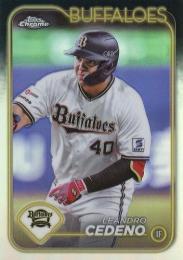 2024 TOPPS Chrome NPBプロ野球 #113 L.セデーニョ(オリックス) リフラクターパラレル版 レギュラーカード