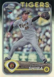 2024 TOPPS Chrome NPBプロ野球 #125 椎葉剛(阪神) リフラクターパラレル版 レギュラーカード RC