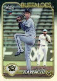2024 TOPPS Chrome NPBプロ野球 #135 河内康介(オリックス) リフラクターパラレル版 レギュラーカード RC