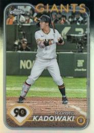 2024 TOPPS Chrome NPBプロ野球 #144 門脇誠(巨人) リフラクターパラレル版 レギュラーカード