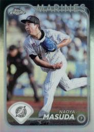 2024 TOPPS Chrome NPBプロ野球 #146 益田直也(ロッテ) リフラクターパラレル版 レギュラーカード