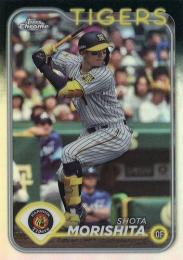 2024 TOPPS Chrome NPBプロ野球 #166 森下翔太(阪神) リフラクターパラレル版 レギュラーカード