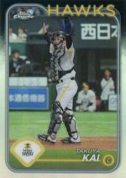 2024 TOPPS Chrome NPBプロ野球 #175 甲斐拓也(ソフトバンク) リフラクターパラレル版 レギュラーカード