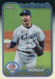 2024 TOPPS Chrome NPBプロ野球 #177 本田圭佑(西武) リフラクターパラレル版 レギュラーカード