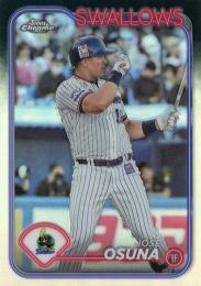 2024 TOPPS Chrome NPBプロ野球 #201 J.オスナ(ヤクルト) リフラクターパラレル版 レギュラーカード
