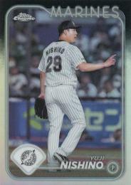 2024 TOPPS Chrome NPBプロ野球 #212 西野勇士(ロッテ) リフラクターパラレル版 レギュラーカード