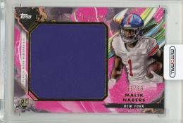 2024 TOPPS Inception Malik Nabers Rookie Jumbo Relics Magenta #RJRMN【85/99】 New York Giants