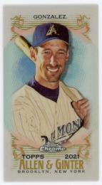 2021 Topps Allen and Ginter Chrome Mini #21 Luis Gonzalez