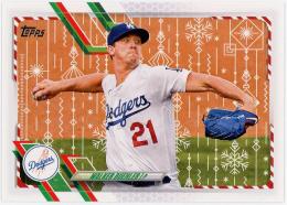 2021 Topps Walmart Holiday #HW13 Walker Buehler