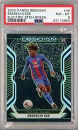 2020 Panini Obsidian  Eberechi Eze Electric Etch Green 13/25【PSA8】
