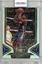 2019-20 PANINI Select Top Selections Prizms Silver #9  Zion Williamson New Orleans Pelicans
