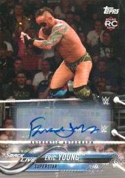 2018 TOPPS WWE Then Now Forever  Eric Young Autograph 87/99 (RC)