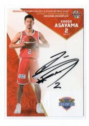 2019-20 BBM B.League Fast Break 1st Half Bリーグ 朝山正悟 直筆サインカード 038/115