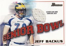 2001 Bowman  Jeff Backus Rookie Relics