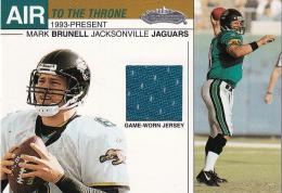 2002 Fleer Showcase Dallas Cowboys Mark Brunell Air to the Throne Jerseys