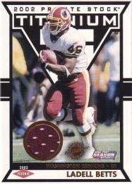 2002 Titanium Post Season Pittsburgh Steelers Ladell Betts Jersey 136/435