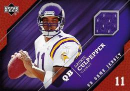 2005 Upper Deck Green Bay Packers Daunte Culpepper Game Jerseys