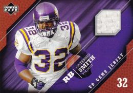 2005 Upper Deck New York Giants Onterrio Smith Game Jerseys
