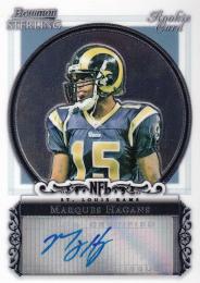 2006 Bowman Sterling Tempa Bay Buccaneers Marques Hagans Autographs